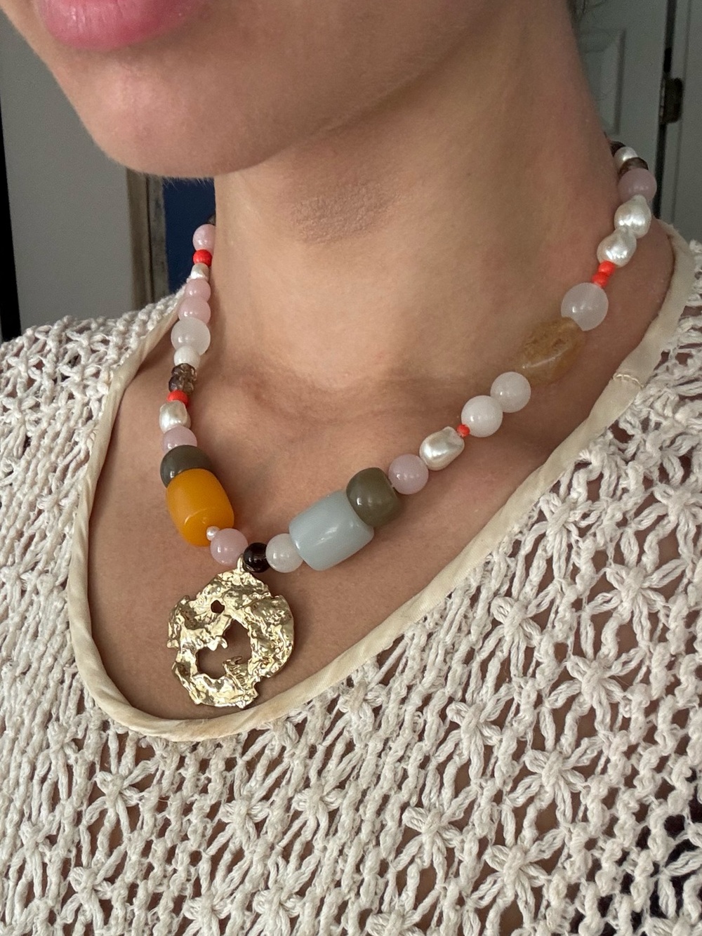 Funky beaded necklace